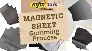Magnetic sheet Gumming Process #ManufacturingProcess #HowItsMade #MagnetMaking