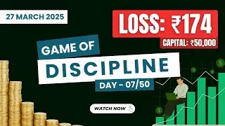 Game Of Discipline- Day 7 | Expiry Day Scam! Market Upar, Premium Neeche? Shocking Trading Lesson 😵🔥