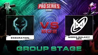 Execration vs Nigma Galaxy Sea 1 | BTS Pro Series Season 9: Southeast Asia