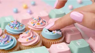 Soft Touch Gelato Keyboard Typing 💗 | Tactile ASMR for Relaxation