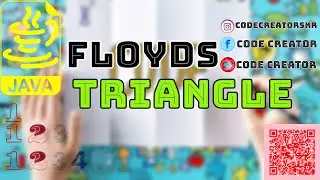 Floyds Triangle  In Java ||#codecreatorskr #javaprogramming