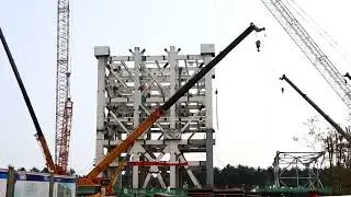 Recent construction of new commercial launch pad at Wenchang Launch Center, Hainan
