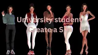 University Student Create a sim|#sims4 #sims4cc #simscas