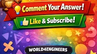 WORLD4ENGINEERS is live! solve this IQ Question and comment your answer if you are genius 😀😂😄