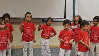 [#choir] Viha performing in #musicforminors Kinder Choir performance @ #fremont #library - part 1
