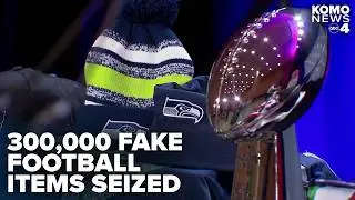 NFL, Customs Agents announce 300,000 items seized in 