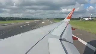 EasyJet A320 OE-IND takeoff at Birmingham Airport