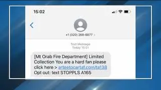 Local fire department warning of scam fundraising text message