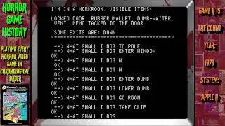 Playing EVERY Horror Video Game - #15 - The Count (1979) - Apple II - PART II