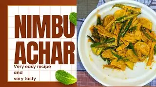 Nimbu ka acchar easy recipe #food#achar#indianfood #indianachar #recipe 