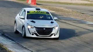 Test Peugeot 208 Rally 4 al Castelletto Circuit 23 gennaio 2021