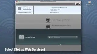 Web services setting for Canon cameras