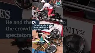 Matt Walls Vellodrome Crash tiktok itvnews