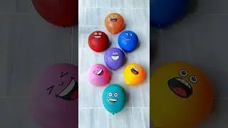 Satisfying Beautiful emoji balloons popping reverse asmr😍😜😋😂😃 #asmr #balloon #poppballons
