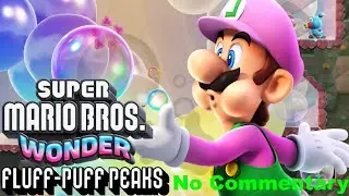 Super Mario Bros Wonder (Switch) Part 2 - Fluff-Puff Peaks No Commentary