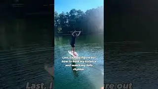 Dock Starting a Hydrofoil: The hardest skill I have ever learned #hydrofoil #dockstart #watersports