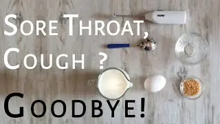 Egg yolk and milk for sore throat