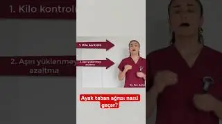 Ayak taban ağrısı nasıl ge&ccedil;er? #aktifizyo #fiziktedavi #ayakağrısı