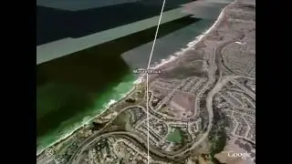 San Andreas fault virtual flyover - GoogleEarth