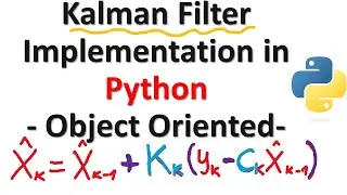 Disciplined Kalman Filter Implementation in Python with Tracking Example- Object Oriented Design