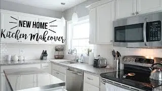 KITCHEN MAKEOVER | NEW HOME | VALSPAR PAINT UPDATE!!!