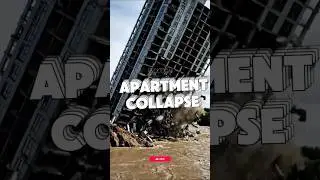 A Building Built on Unstable Ground#shorts #riverbank #collapse