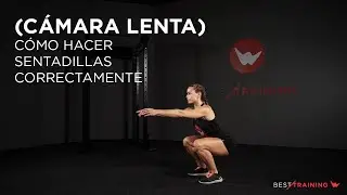 (Cámara lenta) Cómo hacer sentadillas correctamente - Besttraining