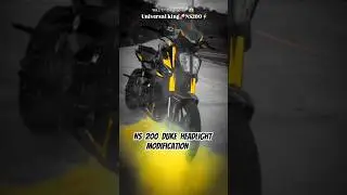 Ns 200 MODIFICATION‼️Ns 200 modified headlight transformer KTM DUKE 390💥#ns200 #modified #shorts #ns