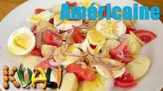 Am&eacute;ricaine (American) - salad with potato, egg and tomato