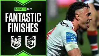 NRL Highlights | NRL Best finishes of 2025: Dragons v Roosters - Round 19 | Season Highlights