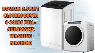 ROVSUN 3.5CuFt Clothes Dryer and Washing Machine Set Washer and DryerSetConvenient Laundry Solution