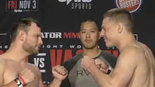 Bellator 186 Weigh Ins : Brett Martinez vs. Mike Wilkins