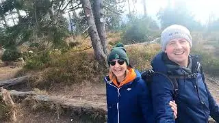 Turbacz 1310m.n.p.m. wejście ż&oacute;łty szlak od Kowaniec, zejście zielony do Kowaniec.