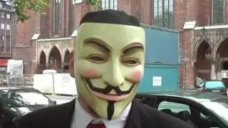 Anonymous vs Scientology - lulz of the dead 18th October  Hamburg, Germany