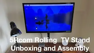 5Rcom Rolling TV Stand.  Fantastic mobility solution for your 13 - 50 inch flatscreen TV!