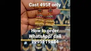 Cz. Jhumkas with price