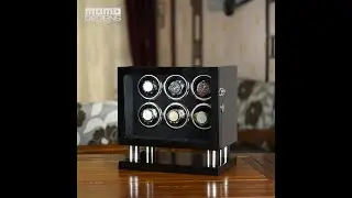 Watch winder 6 automatic watch box Electric rotating box watches organizer with LCD touch and TPD