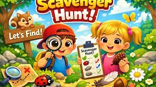 name them in 3 seconds!! (scavenger hunt for kids) 💙 