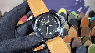Old Panerai Strap for 47mm, Handcrafted with 26mm-22mm Taper and Sewn GPF style flat buckle PAM00372