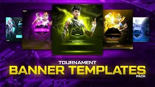 Tournament Banner Templates pack | Free Fire, BGMI | Vaibhav Editz!