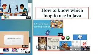 How to Know Which Loop to Use