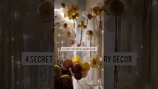 Советы по роскошному украшению дня рождения ✨ Простой декор из воздушных шаров своими руками для ...