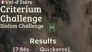 WR Criterium Challenge 17.86 ++