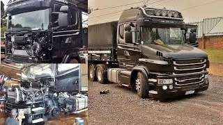 Conheça a história do Scania Streamline R580 V8 frontal transformado em bicudo