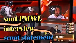 Scout op PMWL interview.scout gives statement Dominate #scout #PMWL #pubg #Domination