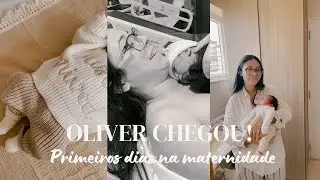 Oliver chegou! parto normal pelo SUS | primeiros dias na maternidade 