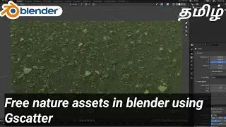 Gscatter free nature assets step by step explanation blender#blendertutorial#blender3dmodeling