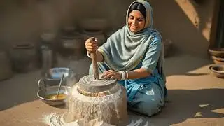 ASMR Miniature Chakli Making  Peaceful Village Life