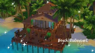 Building a Beach Restaurant | Speed Build | The Sims 4 | no CC