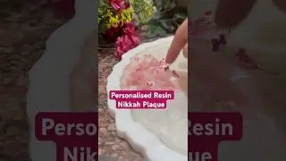 Personalized Resin Nikkah Plaque | Custom Islamic Wedding Name Plate for Nikkah Ceremony